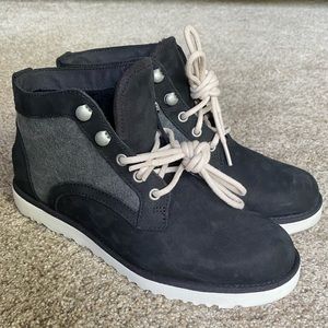 Ugg Bethany Suede/Canvas Boots 6.5